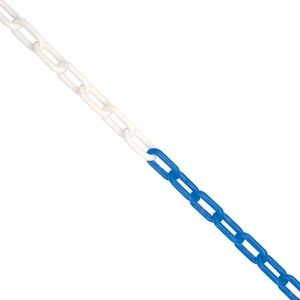 6mm Chain - 25m Length - Blue / White