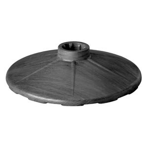 Heavy Duty Base for Chain Support Post - Black