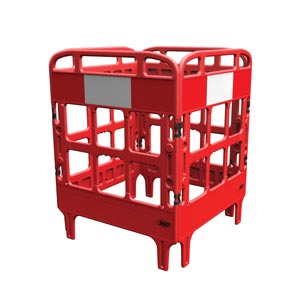 Portagate® 4 Gate Compact Barrier System - Red