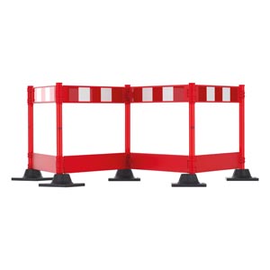 Champion™ Plus Folding Barrier System - Red - 1.5 metres