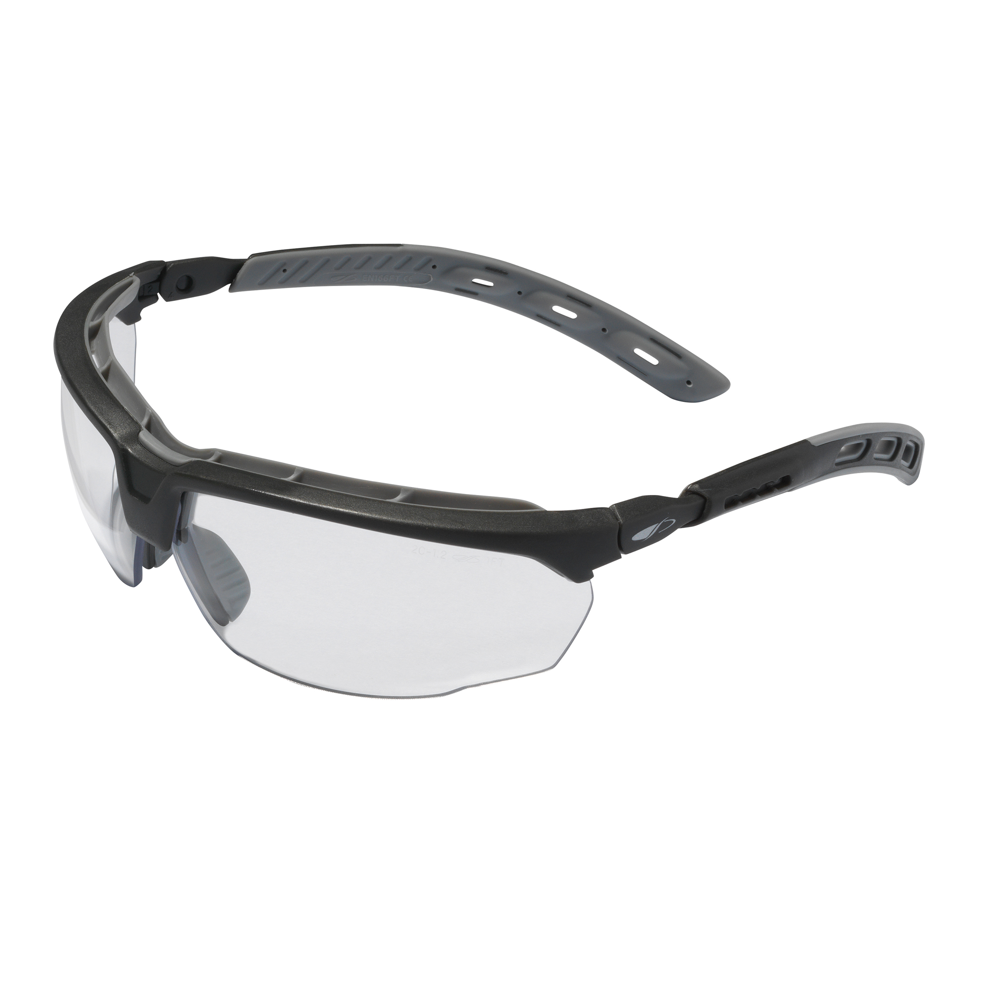 Master™ Clear Safety Specs - Black / Blue